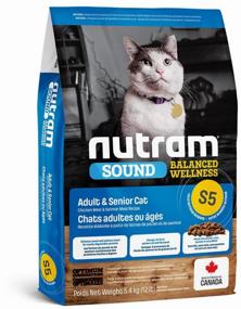 img 1 attached to Dry food for adult and senior cats Nutram S5, with salmon, with chicken