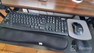 img 1 attached to Ergonomic Keyboard Tray With Retractable Drawer - Sliding Under Desk Platform [26” X 10”] For Mouse And Keyboard, Easy Assembly Without Tools Or Screws Needed (Black) By BigTron review by Jhon Clark