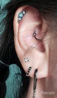img 1 attached to 925 Sterling Silver Tassel Chain Drop Dangle Hoop Earrings: Stylish Helix & Tragus Cartilage Piercing Cuffs for Unisex Personalized Punk Fashion review by Lucas Salgado