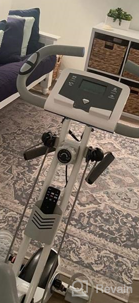 img 1 attached to ADVENOR Folding Magnetic Exercise Bike With Arm Resistance Bands And Backrest For Comfortable Home Fitness review by Gaurav Ansong