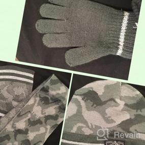 img 5 attached to 🧣 Теплый и стильный набор зимних перчаток и шапок для девочек Accsa для идеального зимнего дополнения.