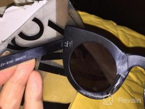 img 6 attached to Retro Cool: квадратные солнцезащитные очки Slocyclub для максимальной защиты от ультрафиолета