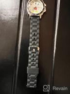 img 1 attached to Disney Kids: MK1080 Mickey Mouse Watch - Black Rubber Strap for Young Fans! review by Alex Rea