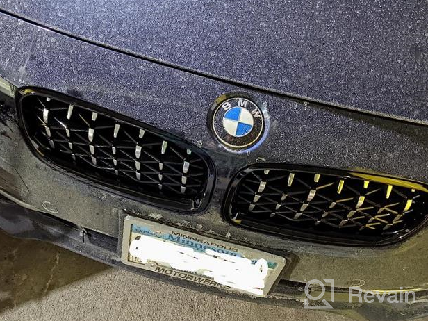 img 1 attached to BMW 3 Series F30 F31 2012-2018 Front Kidney Grille Grill Double Slats Gloss Black Zealhot F30 review by Daniel Icyblue
