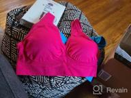 img 1 attached to Pack Of 3 PRETTYWELL Comfortable Seamless Wireless Sleep Bras For Women, Yoga And Sports With Removable Pads review by Andrea Allen