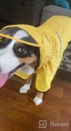 img 1 attached to Waterproof Dog Raincoat With Adjustable Belly Strap, Leash Hole & Reflective Strip - Lightweight Breathable Hoodie Jacket For Medium Large Dogs - Easy To Wear review by Brian Nicholas