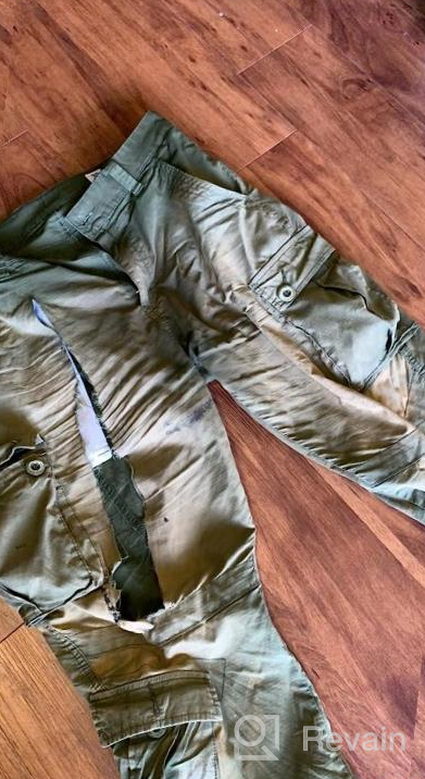 img 1 attached to Men'S Lightweight Tactical Cargo Pants, Relaxed Fit Combat Military Work Pants With Expandable Waist By AKARMY review by Lukundo Lim