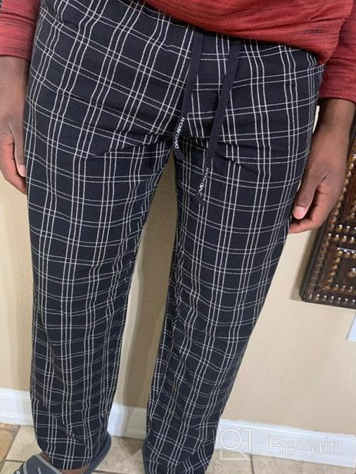 img 1 attached to Comfortable Cotton Pajama Bottoms for Men | DAVID ARCHY Sleep & Lounge Collection review by Rodrigo Harrison