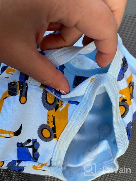 img 1 attached to HeyKing Little Boys Briefs: 100% Cotton Toddler Underwear, Trucks and Dinosaurs Prints, Breathable Comfort - Pack of 6 review by Johnny Murphy