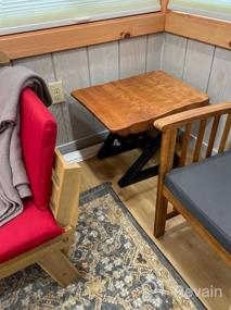 img 5 attached to Обновите свою мебель с помощью металлических ножек HighFree'S в деревенском стиле для столов и скамеек - 2 шт., железные ножки для скамей своими руками (28 дюймов в высоту)