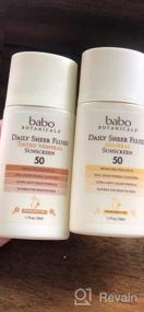 img 4 attached to Babo Botanicals Daily Sheer Fluid Mineral Sunscreen Lotion SPF 50 - Non-Nano Zinc Oxide For Sensitive Skin & All Ages - Lightweight, Fragrance Free & Non-Greasy - 1.7 Fl. Oz.