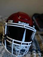 img 1 attached to Professional Tinted Football Helmet Visor - Nxtrnd VZR1 Shield For Youth & Adult Helmets With Visor Clips, Decal Pack, And Microfiber Bag Included review by Brian Hazzard