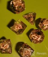 img 1 attached to 7PCS Polyhedral DND Dice Set With Mushroom And Flower For RPG MTG Table Games - Red Flower review by Eric Froedge