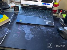 img 5 attached to Starry Sky Print Non Slip Gaming Mouse Pad - ONMIER Large 31.5" X 15.7" Desk Mat With Rubber Base.