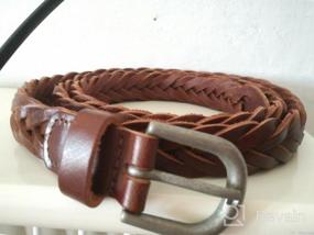 img 5 attached to Ultimate Style and Durability: Standard Leather Plait Weave Black