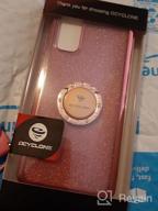 img 1 attached to Sparkle And Protect Your Samsung S20 With OCYCLONE Luxury Glitter Case With Ring Stand, Bling Diamond And Kickstand - Rose Gold review by Jesse Nell