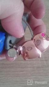img 5 attached to Express Your Love With ISuperb'S Sweet Kissing Pig Couple Keychains - Perfect Gift For Him And Her In Black And Rose Gold