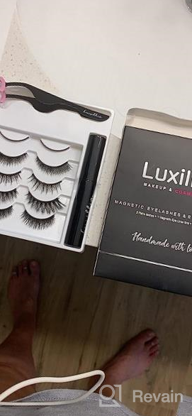 img 1 attached to Luxillia Magnetic Lashes With Eyeliner - The Perfect Solution For Effortless And Natural-Looking Eyelashes! review by Polo Acri