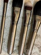 img 1 attached to Eigshow Professional Makeup Brush Set - 18Pcs Grey Brushes For Foundation, Powder, Blush & More! review by Alonzo Wilkins
