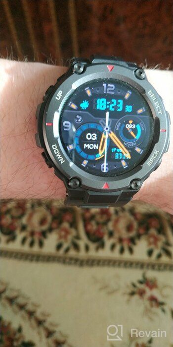 img 1 attached to Amazfit T-Rex Pro Smart Watch: GPS, Outdoor Fitness for Men, Military Standard Certified, 100+ Sports Modes | Waterproof 10 ATM | 18 Day Battery | Blood Oxygen, Heart Rate Monitor review by Boyan Boyanov ᠌