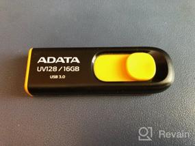 img 8 attached to AUV128-16G-RBY ADATA UV128 16GB USB 📀 3.0 Flash Drive, Yellow - Retractable & Capless