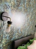 img 1 attached to Modern Wall Lamp: TeHenoo Plug-In Sconce With Frosted Glass Shade & On/Off Switch For Living Room, Bedroom & Bar review by Alif Eagle