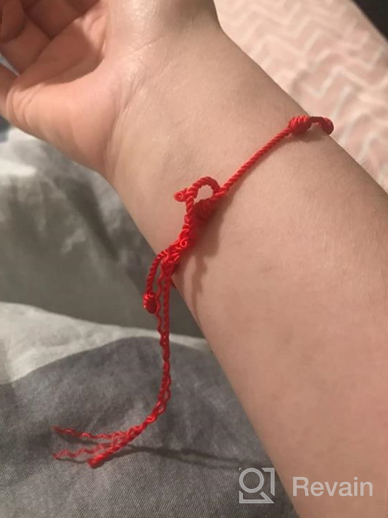 img 1 attached to 🧿 Powerful 6-Piece Adjustable Red Bracelet Set: Kabbalah 7 Knots Red String Bracelet with Hamsa Hand Amulet for Protection, Evil Eye and Good Luck review by Sam Calderon