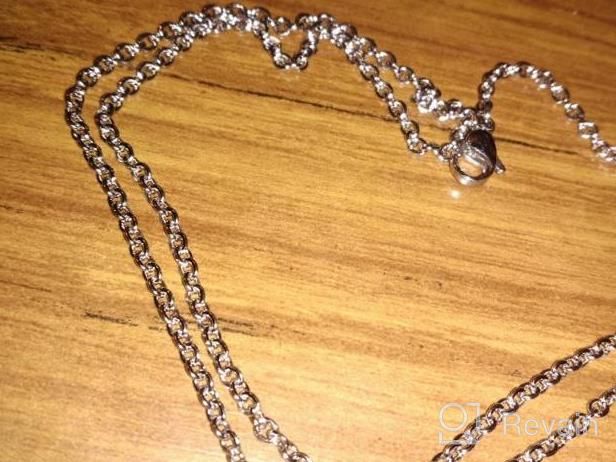 img 1 attached to Personalized Stainless Steel Heart BFF Puzzle Necklace Set - Perfect For Family Love & Best Friend Matching! review by Angie Strongheart