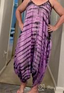 img 1 attached to Boho Chic: INGEAR Harem Jumpsuit Romper With Tie Dye Handkerchief Design review by Dawn Ohara