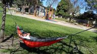 img 1 attached to Portable Camping Hammock - Lightweight Double/Single Parachute Hammock With Tree Straps For Hiking, Backpacking, And Outdoor Adventures - By AnorTrek review by Douglas First