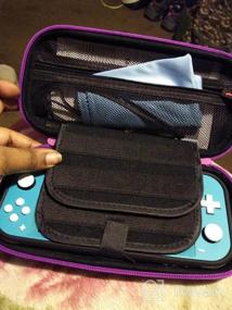 img 8 attached to Organize Your Nintendo Switch Lite On-The-Go With ButterFox Slim Carrying Case In Coral/Gray With Game & SD Card Slots!