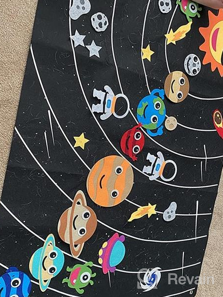 img 1 attached to Get Ready To Blast Off With WATINC'S 44-Piece Outer Space Felt Story Board Set: Explore The Solar System, Meet Aliens, And Tell Your Own Galactic Adventure! review by Rodney Shepherd