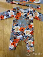 img 1 attached to Newborn Baby Girl Romper Onesie Jumpsuit Outfit Cotton Infant Girls Clothes review by Amanda Romero