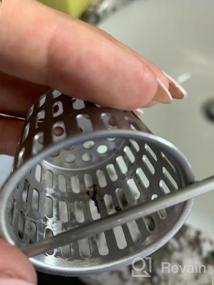 img 4 attached to 2PCS Neodrain Hair & Debris Strainer - Fits Shower Drain, Trap, Catcher W/ Lifting Hook
