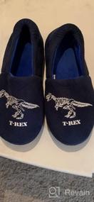 img 6 attached to Tirzrro Kids Big Boys Indoor Slippers - Warm Memory Foam, Anti-Slip, And Cute Dinosaur Design
