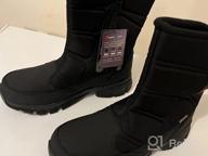 img 1 attached to Winter Waterproof Snow Boots For Men - Warm, Lightweight And Slip-On With Mid-Calf Zipper - Perfect For Outdoor Athletic Activities - SILENTCARE review by Gregory Shorunov