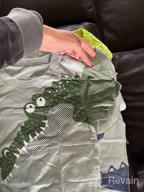 img 1 attached to JUNOAI Boys' Dinosaur Crewneck 🦕 T-Shirts - Top Quality Clothing for Toddlers review by Brad Collins