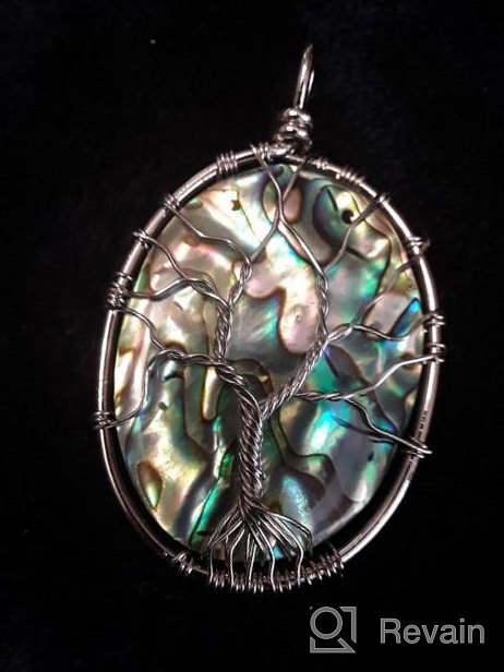 img 1 attached to SUNYIK Abalone Shell Tree Of Life Pendant,Necklaces For Women,Copper Wire Wrapped Jewelry,Assorted Shapes review by Rafael Lee