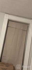img 5 attached to Повысьте конфиденциальность и стиль с помощью HOMEIDEAS коричневых льняных французских дверных занавесок - термоизолированное дверное оконное покрытие для спальни
