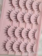 img 1 attached to Get The Perfect Anime Look With 10 Pairs Of Mixed Doll Manga Lashes - Long, Thick And Wispy! review by Robert Viher