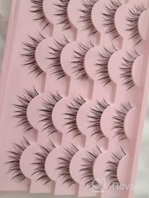 img 6 attached to Get The Perfect Anime Look With 10 Pairs Of Mixed Doll Manga Lashes - Long, Thick And Wispy!