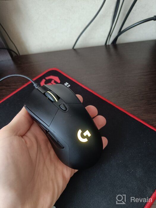 img 1 attached to 💡 Logitech G403 Hero 25K Gaming Mouse with Lightsync RGB, Lightweight 87G+10G Optional, Braided Cable, and Rubber Side Grips - Boost your Performance with 25, 600 DPI review by Yusri Yieotal Otai ᠌
