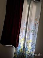 img 1 attached to Kotile Purple Floral Print Curtains - Grommet Top Room Darkening Thermal Insulated Living Room Drapes, 84 Inches Long (2 Panel Sets, 52 X84 Inch) review by Raymond Gray