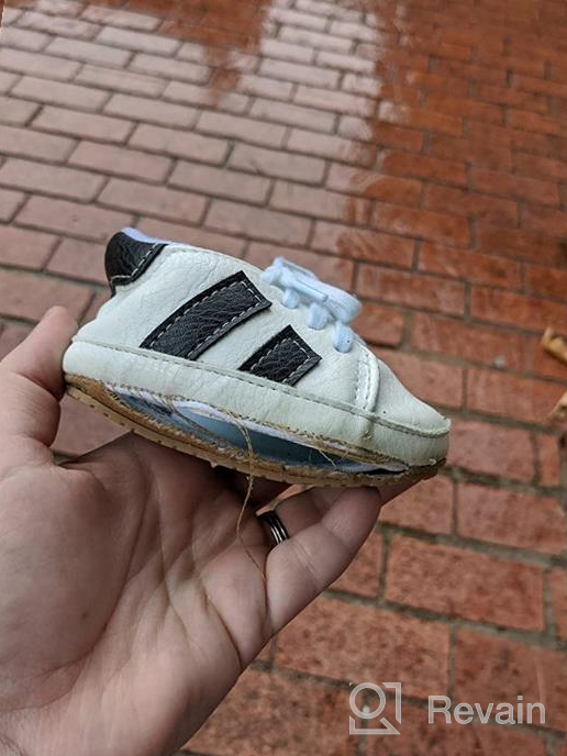 img 1 attached to 👟 RVROVIC Anti Slip Toddler Leather Sneakers for Boys review by Lucas Hale