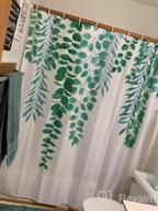 img 1 attached to Tropical Palm Tree Shower Curtain With Green Leaf Design - Botanical Nature Bathroom Decor Set, Includes 12 Hooks – Sage Shower Curtain For Bathrooms, 72" X 72" Inches review by Ryan Vaughn