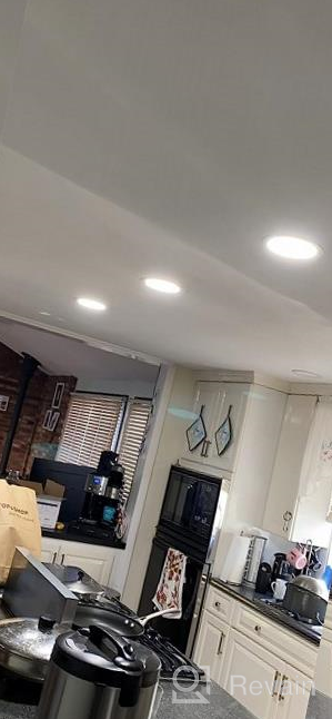 img 1 attached to Upgrade Your Lighting Game With Amico'S 12 Pack 6 Inch Smart LED Recessed Ceiling Lights - RGBCW, WiFi Controlled And Voice-Activated With Alexa & Google Assistant! review by Danny Bell