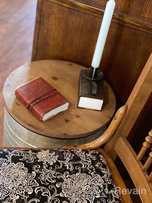 img 1 attached to Rustic Hallops Farmhouse Accent Side Table Set With Galvanized Metal Storage Ottoman And Wood Cover - Perfect Farmhouse Decor Storage Box (3-Piece Set, Silver) review by Chad Jeffries