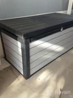 img 1 attached to Revamp Your Outdoor Space With The Keter Denali 150 Gallon Resin Deck Box - Durable Storage For Patio Furniture, Garden Tools, And Pool Toys review by Jackie Chapman