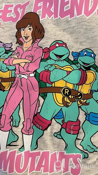 img 1 attached to 🐢 Girls' Clothing featuring Teenage Mutant Ninja Turtles T Shirt review by Tom Plowman