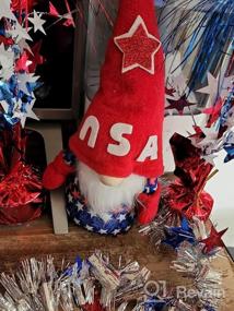 img 7 attached to Set Of 2 American Patriotic Gnome Decorations For 4Th Of July And Memorial Day - Handmade Plush Swedish Tomte Christmas Gnomes, Perfect Gifts For Women And Newly Naturalized US Citizens